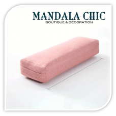 Modelo Bolster Yoga Terapéutica Rosa 